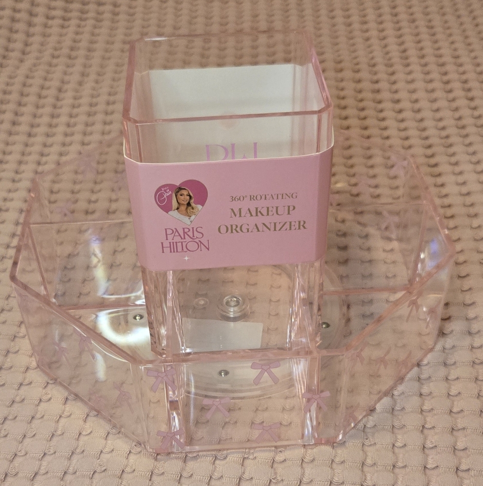 Paris Hilton Pink Bow Makeup Organizer